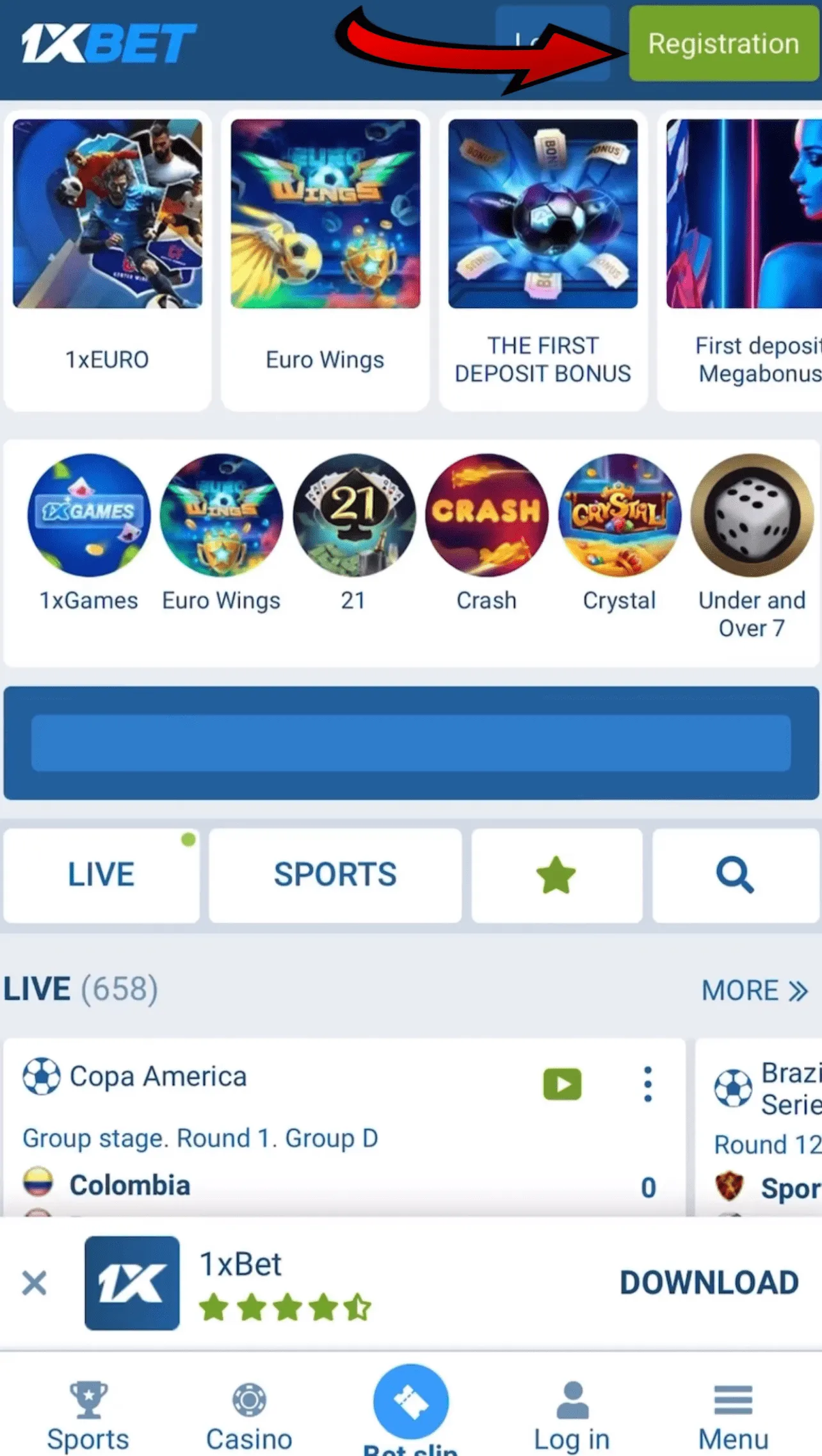 1xbet app